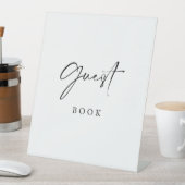 Please Sign Our Guest Book Wedding Sign Modern  Sockelschild (In Situ)