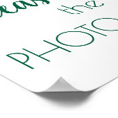 Please Sign the Foto Frame Wird Hunter Green Scrip Poster (Ecke)