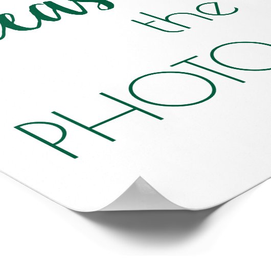 Please Sign the Foto Frame Wird Hunter Green Scrip Poster (Ecke)