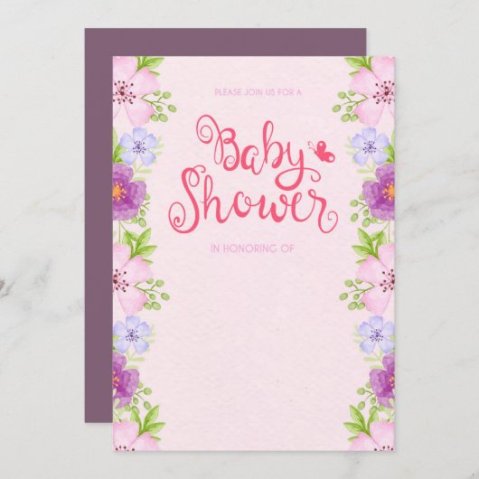 Please wird join us baby zu shower sein einladung (Vorne/Hinten)