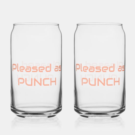 Pleased as Punch Glas (Vorderseite)
