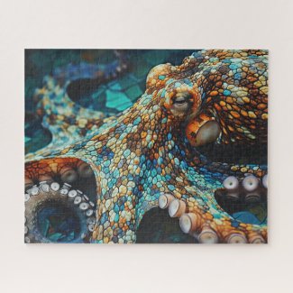 Pleasing colorful Octopus illustration design