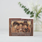 Pleasure Brand Tee Vintage Kunst Postkarte (Stehend Vorderseite)