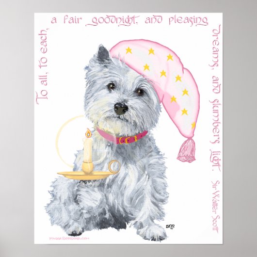 Pleasure Dreams Westie Poster (Vorne)