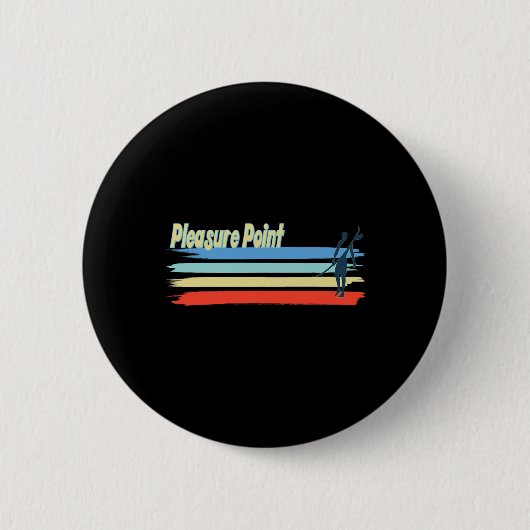 Pleasure Point Surf Strand, Surfer-Typ für Männer Button (Vorderseite)