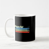 Pleasure Point Surf Strand, Surfer-Typ für Männer Kaffeetasse (Links)