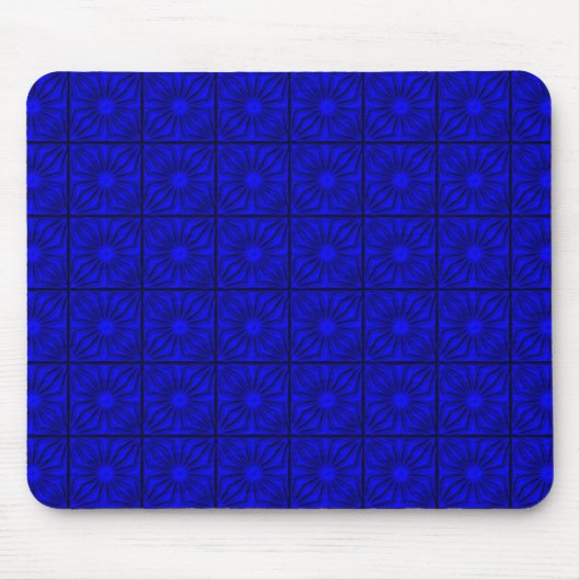 Pleated Corners-BLAU-MAUSPAD Mousepad (Vorne)