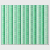 Pleated Stripes Green Hues Geschenkpapier (Flach)