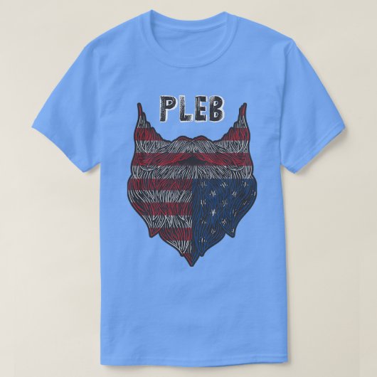 Pleb Beard T-Shirt (Design vorne)