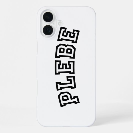 PLEBE iPhone HÜLLE (Rückseite)