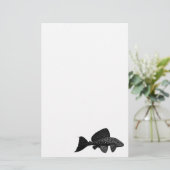 Pleco Plecostomus Aquarium Stationary Briefpapier (Stehend Vorderseite)