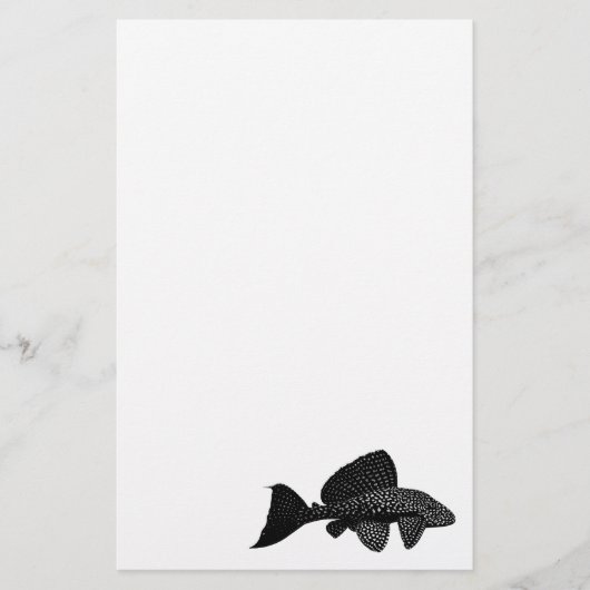 Pleco Plecostomus Aquarium Stationary Briefpapier (Vorderseite)