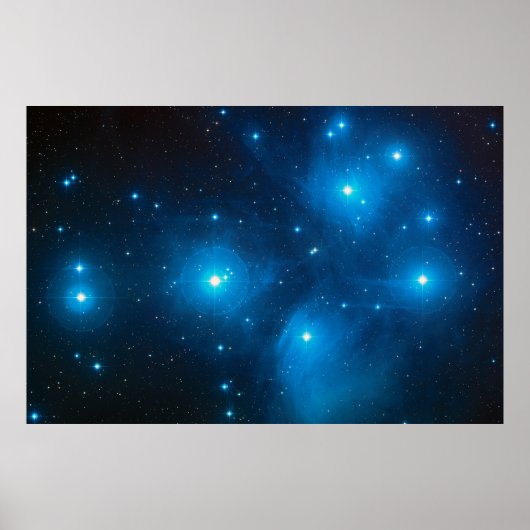 Pleiades Astro Oujda Sternhaufen Poster (Vorne)