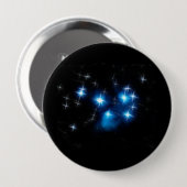 Pleiades Blau-Sternhaufen Button (Vorne & Hinten)