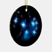 Pleiades Blau-Sternhaufen Keramikornament (Rechts)
