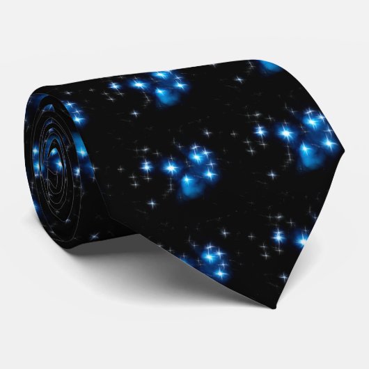 Pleiades Blau-Sternhaufen Krawatte (Gerollt)