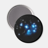 Pleiades Blue Star Cluster Magnet (Vorderseite/Rückseite)