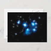 Pleiades Blue Star Cluster Postkarte (Vorne/Hinten)