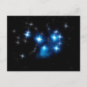 Pleiades Blue Star Cluster Postkarte (Vorderseite)