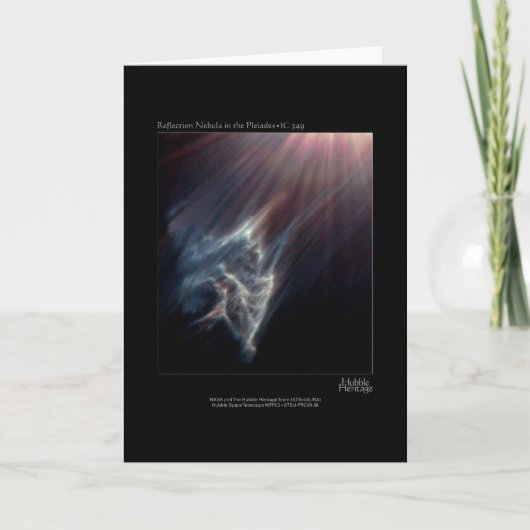 Pleiades IC 349 Nebual Hubble Telescope Photo Karte (Vorderseite)