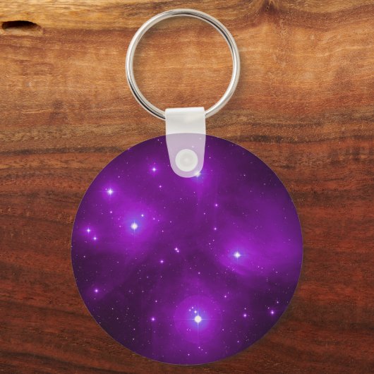 Pleiades im Lila Schlüsselanhänger (Vorderseite)