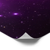 Pleiades in Lila Poster (Ecke)