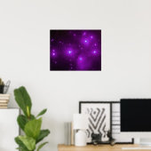 Pleiades in Lila Poster (Heimbüro)