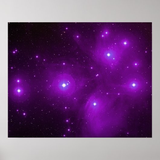 Pleiades in Lila Poster (Vorne)