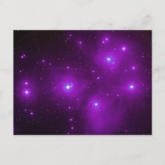 Pleiades in Lila Postkarte (Vorderseite)