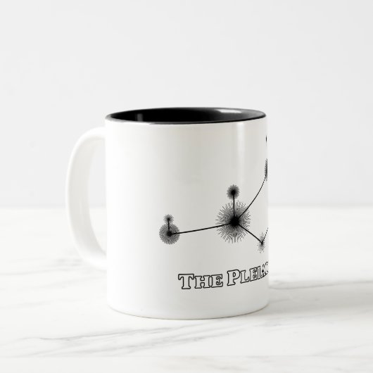 Pleiades mit Titel - Tassen (Vorderseite Links)