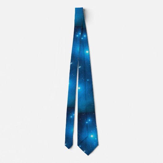 Pleiades Open Star Cluster Krawatte (Rückseite)