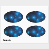 Pleiades Oval Sticker (Blatt)