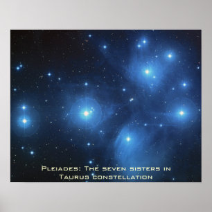 Pleiades Poster Landschaft 20" x 16"