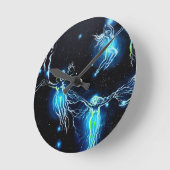 Pleiades Runde Wanduhr (Winkel)