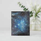 Pleiades Space Art Constellation Painting Print Postkarte (Stehend Vorderseite)
