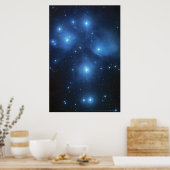 Pleiades Star Cluster 18x12 (16x11) Poster (Küche)