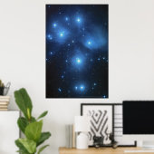 Pleiades Star Cluster 18x12 (16x11) Poster (Heimbüro)