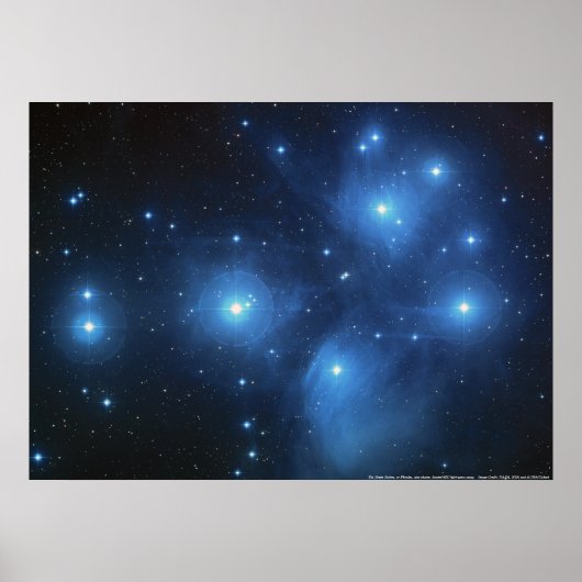 Pleiades Star Cluster Poster (Vorne)