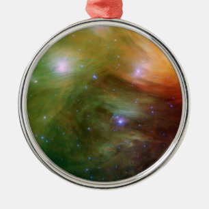 Pleiades Sterne in Infrarot-SSC2007 07A Silbernes Ornament