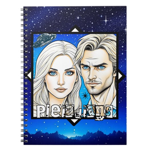 Pleiadian Extra Terrestrials und UFO Notizblock (Vorderseite)