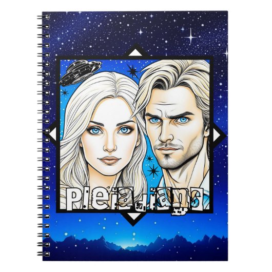 Pleiadian Extra Terrestrials und UFO Notizblock (Vorderseite)