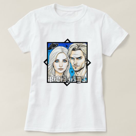 Pleiadian Extra Terrestrials und UFO T-Shirt (Design vorne)