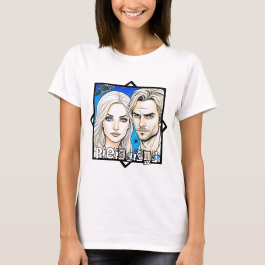 Pleiadian Extra Terrestrials und UFO T-Shirt (Vorderseite)