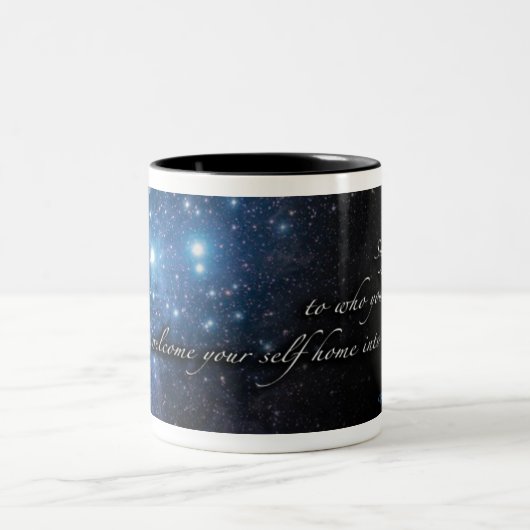 Pleiadian Gesamtheits-Tasse Zweifarbige Tasse (Mittel)