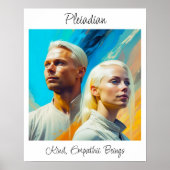 Pleiadians Extraterrestrische Alien Race Poster (Vorne)