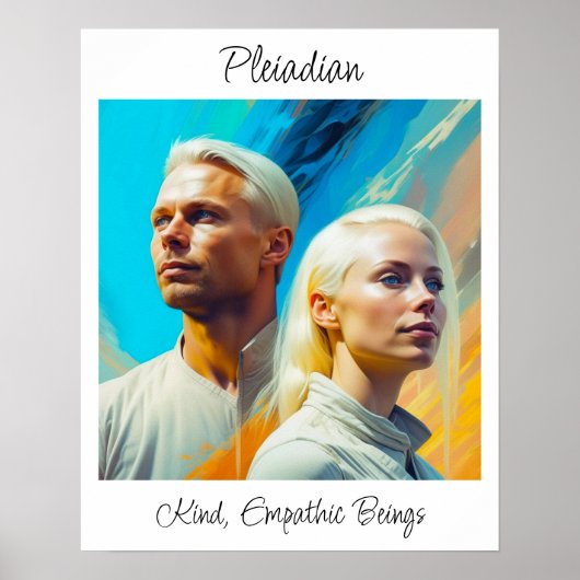 Pleiadians Extraterrestrische Alien Race Poster (Vorne)