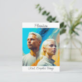 Pleiadians Extraterrestrische Alien Race Postkarte (Stehend Vorderseite)