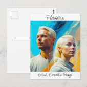 Pleiadians Extraterrestrische Alien Race Postkarte (Vorne/Hinten)