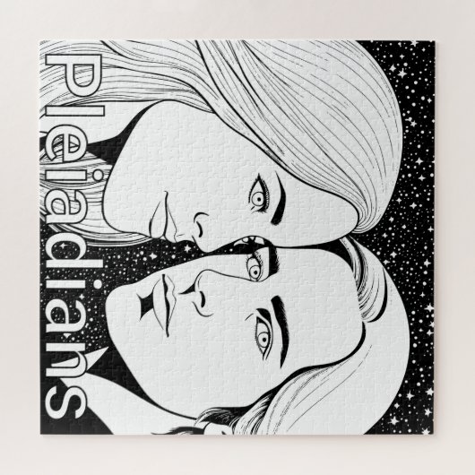 Pleiadians Tall Extraterrestriste Weiblich und män Puzzle (Horizontal)