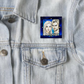 Pleiadier Extra Terrestrials Rennen mit Sternen Button (Beispiel)